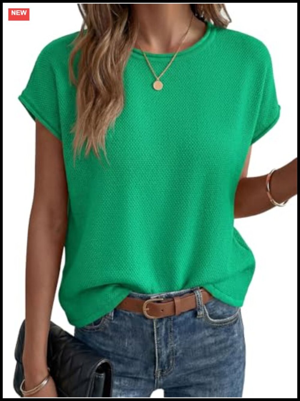 Womens Waffle Knit Cap Sleeve Sweater Vest Lightweight Going Out Top
